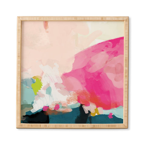 lunetricotee pink sky Framed Wall Art