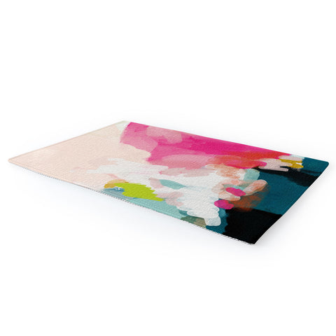 lunetricotee pink sky Area Rug