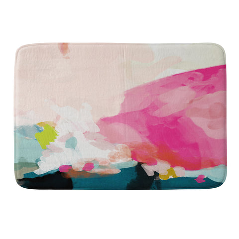 lunetricotee pink sky Memory Foam Bath Mat