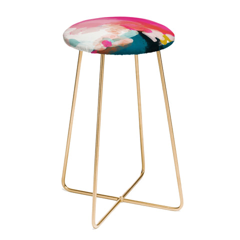 lunetricotee pink sky Counter Stool