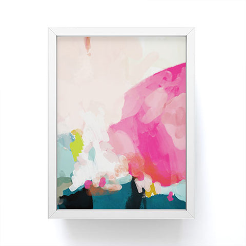 lunetricotee pink sky Framed Mini Art Print