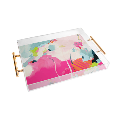 lunetricotee pink sky II Acrylic Tray