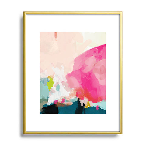 lunetricotee pink sky Metal Framed Art Print