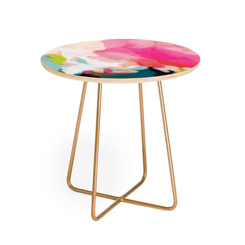 lunetricotee pink sky Round Side Table