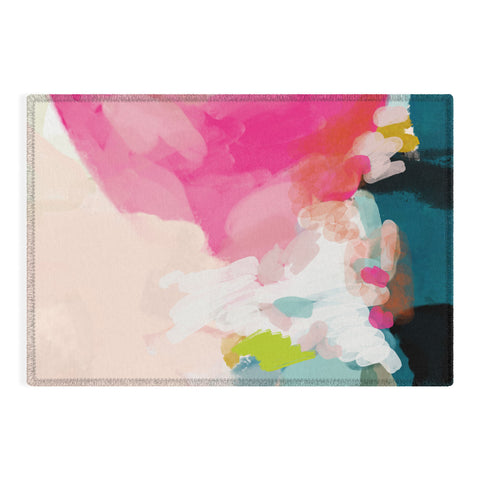 lunetricotee pink sky Outdoor Rug