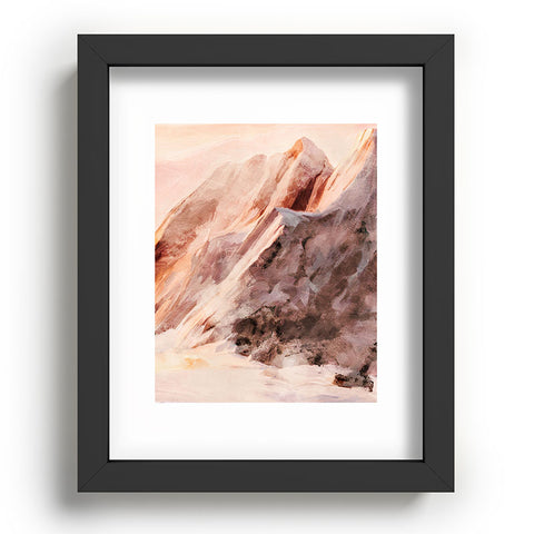 lunetricotee snow mountains landscape Recessed Framing Rectangle