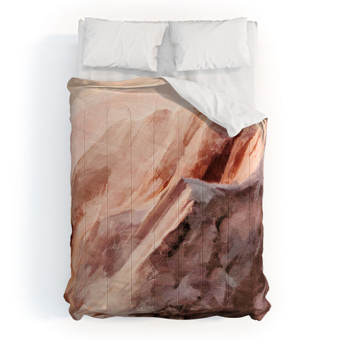 lunetricotee snow mountains landscape Comforter