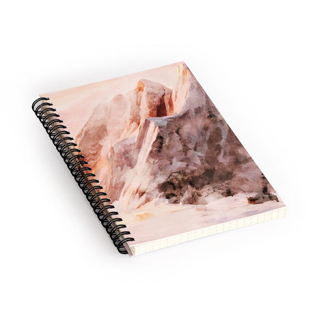 lunetricotee snow mountains landscape Spiral Notebook