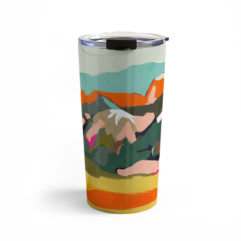 lunetricotee wanderlust abstract Travel Mug