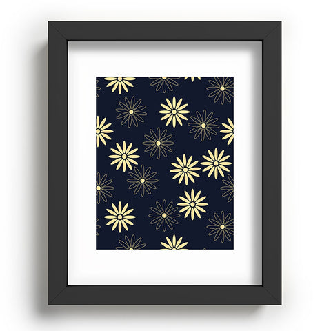 Lyman Creative Co Celestial Flowers Recessed Framing Rectangle