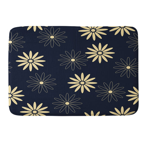 Lyman Creative Co Celestial Flowers Memory Foam Bath Mat