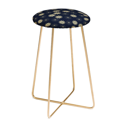 Lyman Creative Co Celestial Flowers Counter Stool