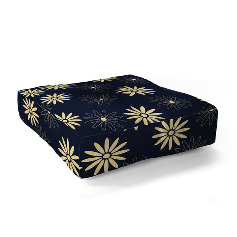 Lyman Creative Co Celestial Flowers Floor Pillow Square