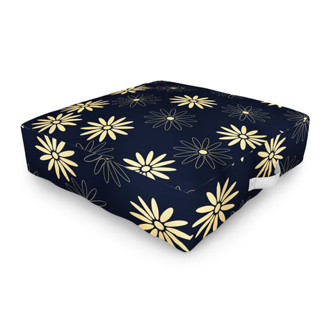 Lyman Creative Co Celestial Flowers Outdoor Floor Cushion