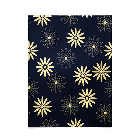 Lyman Creative Co Celestial Flowers Poster