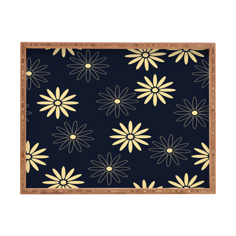 Lyman Creative Co Celestial Flowers Rectangular Tray