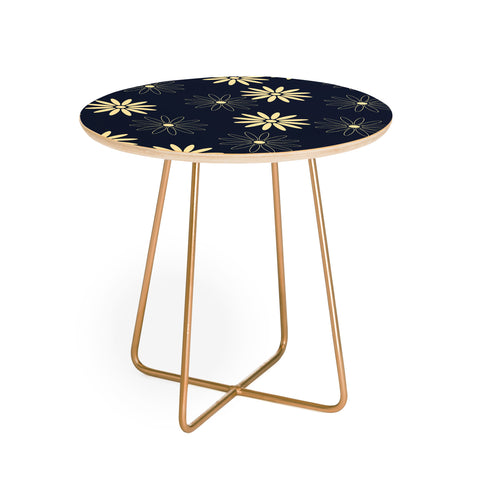 Lyman Creative Co Celestial Flowers Round Side Table