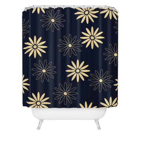 Lyman Creative Co Celestial Flowers Shower Curtain