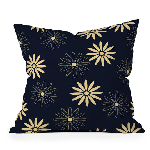 Lyman Creative Co Celestial Flowers Outdoor Throw Pillow