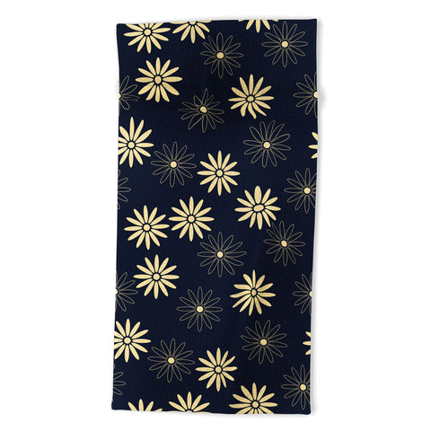 Lyman Creative Co Celestial Flowers Beach Towel