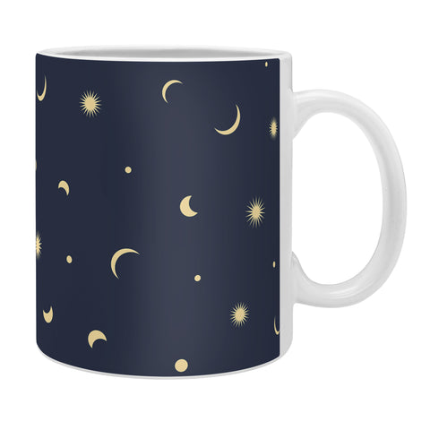 Lyman Creative Co Celestial Moon and Stars Coffee Mug
