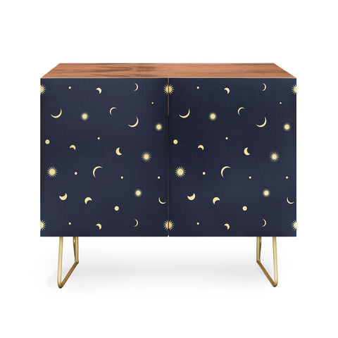 Lyman Creative Co Celestial Moon and Stars Credenza