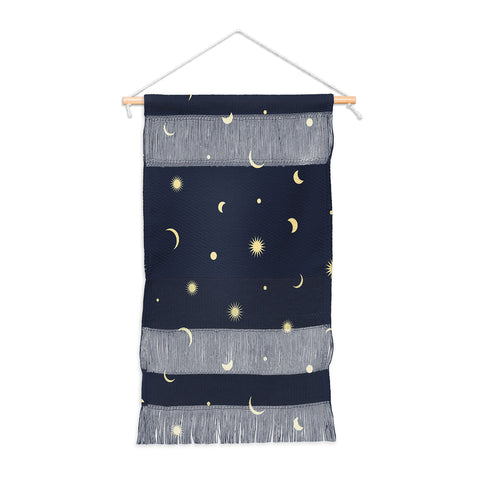 Lyman Creative Co Celestial Moon and Stars Wall Hanging Portrait