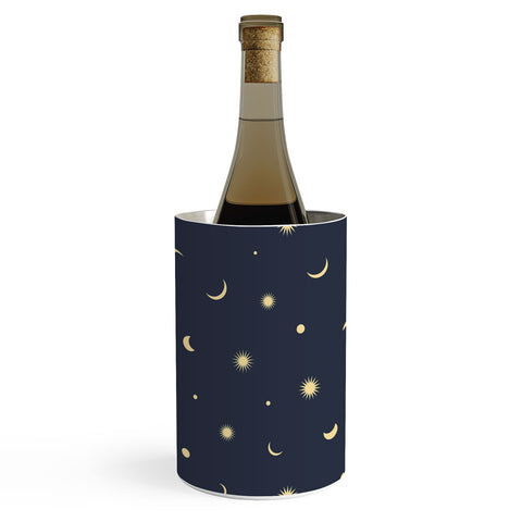 Lyman Creative Co Celestial Moon and Stars Wine Chiller