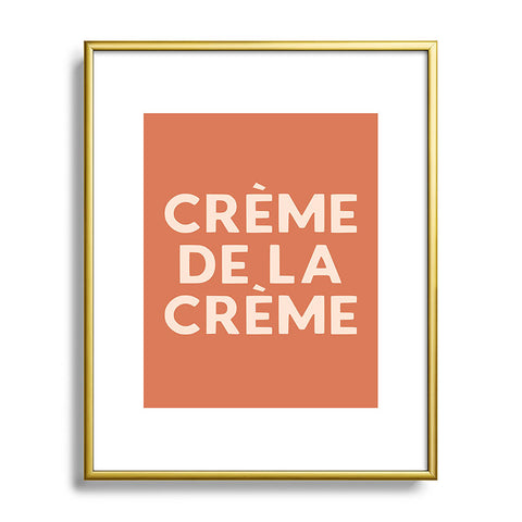 Lyman Creative Co Creme de la Creme French Retro Metal Framed Art Print