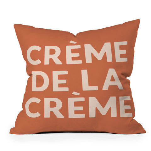 Lyman Creative Co Creme de la Creme French Retro Outdoor Throw Pillow