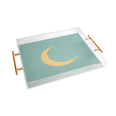 Lyman Creative Co Crescent Moon Sky Acrylic Tray