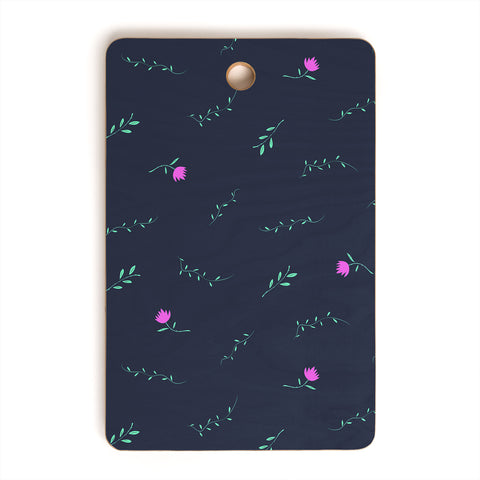 Lyman Creative Co Floral Vines Cutting Board Rectangle