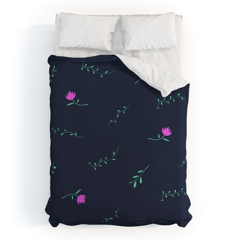 Lyman Creative Co Floral Vines Duvet Cover