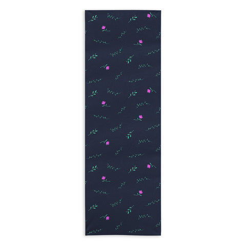 Lyman Creative Co Floral Vines Yoga Towel