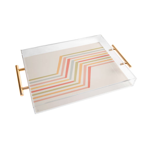 Lyman Creative Co Geometric Terraces 2 Acrylic Tray