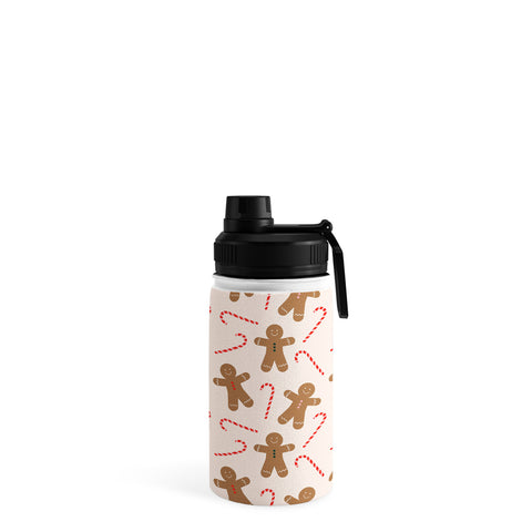 Lyman Creative Co Gingerbread Man Candy Cane Water Bottle