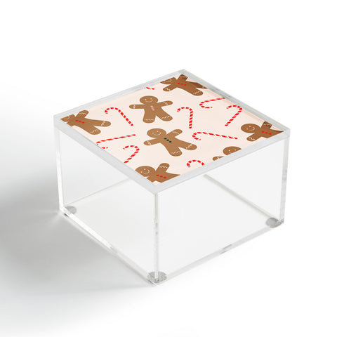 Lyman Creative Co Gingerbread Man Candy Cane Acrylic Box