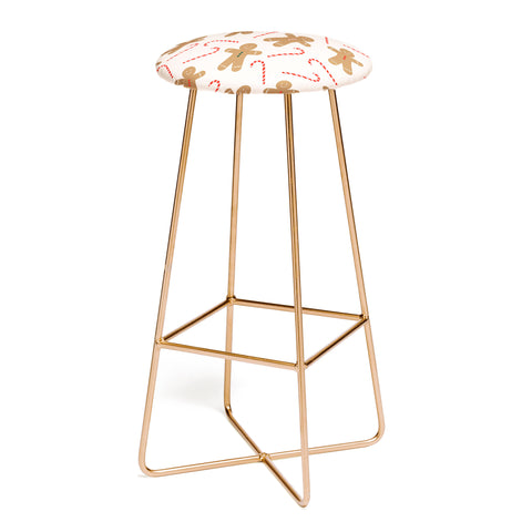 Lyman Creative Co Gingerbread Man Candy Cane Bar Stool