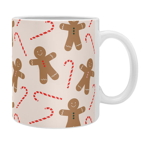 Lyman Creative Co Gingerbread Man Candy Cane Coffee Mug