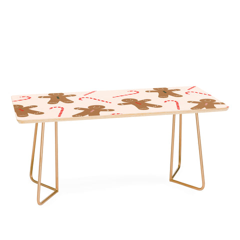 Lyman Creative Co Gingerbread Man Candy Cane Coffee Table