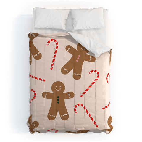 Lyman Creative Co Gingerbread Man Candy Cane Comforter