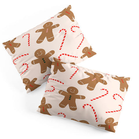 Lyman Creative Co Gingerbread Man Candy Cane Pillow Shams