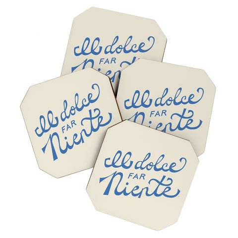 Lyman Creative Co Il dolce far niente Italian Coaster Set