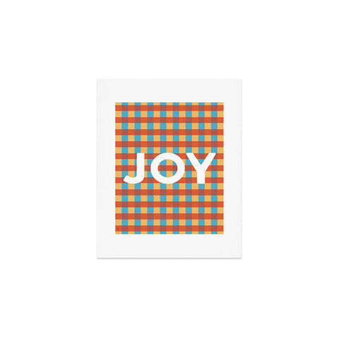 Lyman Creative Co Joy in Christmas Plaid Art Print