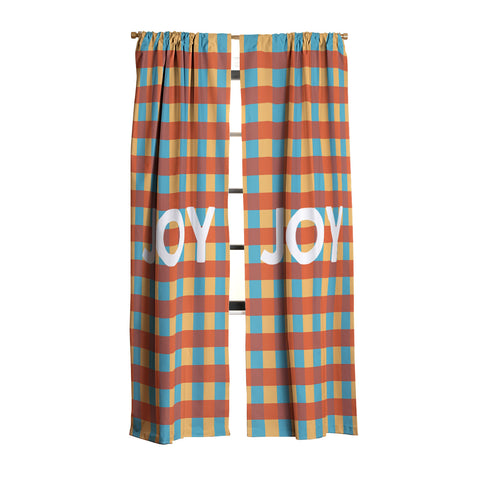 Lyman Creative Co Joy in Christmas Plaid Blackout Non Repeat