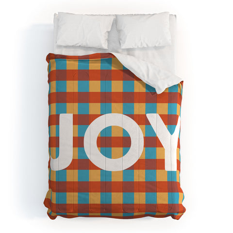 Lyman Creative Co Joy in Christmas Plaid Comforter