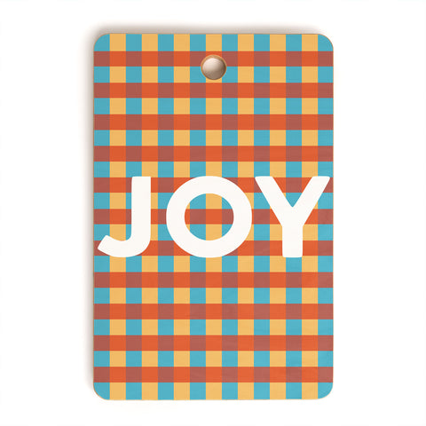 Lyman Creative Co Joy in Christmas Plaid Cutting Board Rectangle