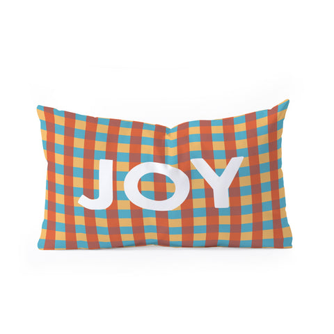 Lyman Creative Co Joy in Christmas Plaid Oblong Throw Pillow