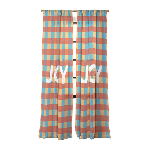 Lyman Creative Co Joy in Christmas Plaid Sheer Non Repeat