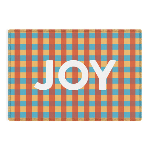 Lyman Creative Co Joy in Christmas Plaid Outdoor Rug